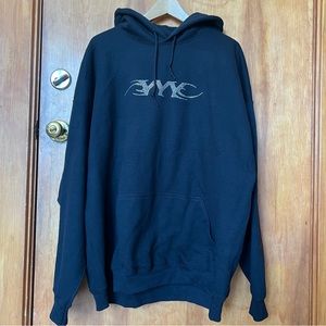 ❌SOLD❌ Slayyyter rhinestone hoodie XXL